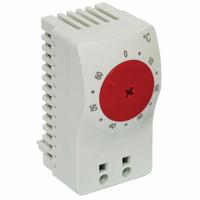 HOFFMAN Temperature Control Switch: Heating Only, Fahrenheit, 32°F Temp Setpoint - Min, Adj (MPN ATEMNCF). Key specifications — Mounting Style: DIN Rail; Brand: HOFFMAN; Switch Action: Close on Rise; Temperature Adjustment: Adjustable.