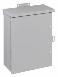 HOFFMAN Enclosure: Steel, 16 in x 12 in x 6 in, 3R, Solid Cover, Hinged, Galvanized (MPN A16R126HCR). Key specifications — Brand: HOFFMAN; Closure Method: Screws; Knockouts: Not Included.