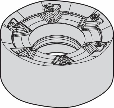 WIDIA Round Milling Insert: RNGJ1204M0EML (MPN 5123863) - Round (R) Indexable Milling Inserts