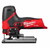 MILWAUKEE Jigsaw: Barrel Grip, T-Shank, Orbital Stroke, 3,000 stroke/min Stroke Rate - Max, M12™ (MPN 2545-20). Key specifications — attr1170165: Barrel Grip; attr1170166: T-Shank; attr1170167: Orbital; attr1170168: Brushless.