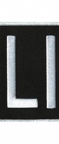 HEROS PRIDE Embroidered Patch: Police, 11 in x 4 in, Black/White, Polyester/Rayon, Back (MPN 5250). Key specifications — attr188498: 11 in x 4 in; attr188499: White; attr188500: Rayon; attr188503: Police; attr193746: HEROS PRIDE.