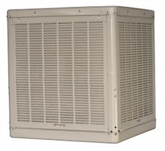 ESSICK AIR Ducted Evaporative Cooler: 1,200 sq ft – 1,600 sq ft, 42 7/16 in x 39 in x 39 in (MPN N56/66D). Key specifications — Brand: ESSICK AIR; Evaporative Cooler Voltage: 115V AC; Includes Drive Package: Drive Package Not Included.