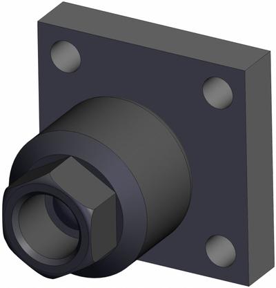SMC Floating Joint: SMC JA Series, JAF80-22-150, Brass, M22 x 1.5 Thread Size - Pneumatic Actuator Floating Joints