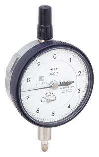 MITUTOYO Dial Indicator - Lug Back: 0 in to 0.05 in, Inch, Plunger, 0.0001 in/0.0002 in Accuracy (MPN 2804A-10). Key specifications — attr1184168: 2804A-10; attr1184178: 0-10; attr1184223: MITUTOYO; attr1200883: Dial Indicator - Lug Back; attr1184173: AGD 2; attr1184177: 0.0001 in; attr1184208: Certificate of Inspection.