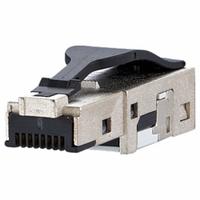 METZ CONNECT Field Plug: Cat6, Data/HDBaseT/Power, 8 Poles, Straight, Cable, Male Straight, Male (MPN 1401400812-E). Key specifications — Housing Material: Zinc Die-Cast; Mounting Type: Cable; Connector Color: Metallike; Performance Category: Cat6; Application: Power; Connection Type: Insulation Displacement; Connector Gender: Male; Connector Orientation: Straight.