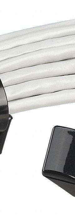 PANDUIT Heavy Duty Cable Tie Mount: 0.52 in Slot Wd, 0.23 in Slot Ht, Black, 0.72 in Wd, 100 PK (MPN TMEH-S25-C0). Key specifications — For Use With: Intermediate to Extra Heavy Duty Cable Ties; Size: 1.65 in L x 0.72 in W x 0.61 in H; Color: Black; Screw Mount Hole Size: 0.25 in; Brand: PANDUIT.
