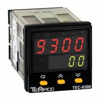 TEMPCO Temperature Controller: TEC-9300, 1/16 DIN Size, Universal, PID, 90 to 264V AC, Digital (MPN TEC13037). Key specifications — Brand: TEMPCO; Alarms: Relay - NO; Control Mode: PID; Current: 0.125; Display Type: Digital; Input Voltage: 90 to 264V AC; Output: 4 to 20 mA; Product Type: Temperature Controller.