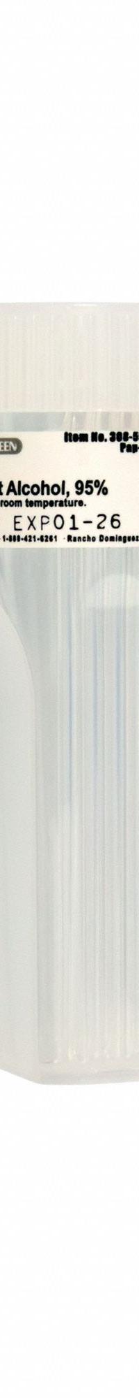 Alcohol Prefilled Coplin Slide Jars: 4 Sample Capacity, 98 mm Ht, 30 mm Wd, Cytology (MPN 308550008KE1). Key specifications — Material: Polypropylene Copolymer; Product Type: PAP Jar; Brand: CAPLUGS.