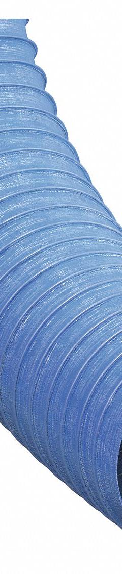 Industrial Ducting Hose: 4 in Hose Inside Dia., 25 ft Hose Lg, 18 psi, 3.4 in Bend Radius, PVC (MPN 0604-0400-0001). Key specifications — Temp. Range: -20° to 180°F; Brand: HI-TECH DURAVENT.