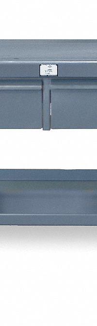 STRONG HOLD Workbench: Fixed Ht, Steel, 48 in x 30 in, 5,500 lb Overall Load Capacity, Gray (MPN T4830-2DB). Key specifications — Brand: STRONG HOLD.