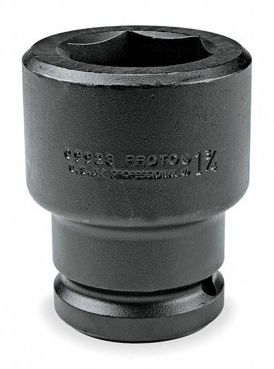 PROTO Impact Socket: SAE, 2 3/4 in Socket Size, 6-Point, Std, 4 1/4 in Overall Lg - #5 Spline Drive SAE Impact Sockets