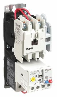 EATON NEMA Magnetic Motor Starter: Non-Reversing, 3 Poles, NEMA Size 0, 18 A, 480V AC Coil (MPN AN19BN0C5E020). Key specifications — Brand: EATON; Auxiliary Contact Form: 1NO; Coil Voltage: 440/480V AC; Phase: Three; Operator: None; Operator Controls: None; Auxiliary Contacts Included: 1NO; Signaling Features: Pilot Light.