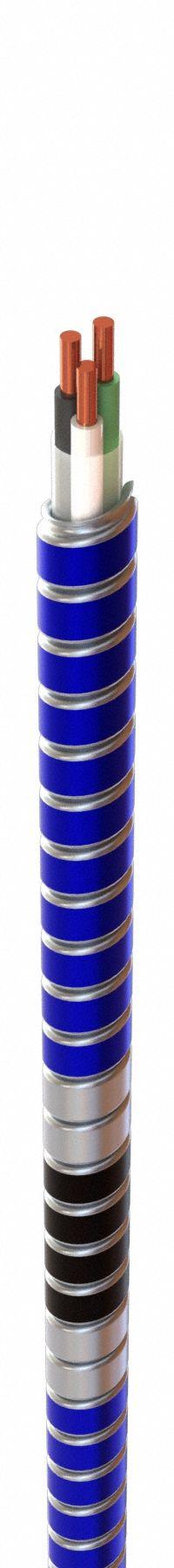 AFC CABLE Metallic Clad Building Cable: 12 AWG, 2 Conductors, Copper, 1,000 ft, Galvanized Steel (MPN S004B60T00). Key specifications — Brand: AFC CABLE.