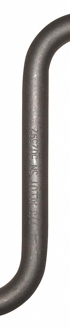 PEERLESS S-Hook: 3,000 lb Working Load Limit, 80 Hook Grade, Alloy Steel, 1 in Material Thick, Plain (MPN SHA1000). Key specifications — Color: Silver; Brand: PEERLESS; Visual Indicator Markings: None.