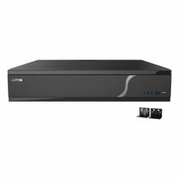 SPECO TECHNOLOGIES Network Video Recorder: 64 Camera Inputs, HDMI/VGA Output, 6 TB Internal Capacity (MPN N64NR6TB). Key specifications — Output Type: HDMI; Video Export Medium: USB Flash Drive; Brand: SPECO TECHNOLOGIES; Recording Modes: Analytics; Video Compression Format: H.265; Network Interface: 640 mbps.