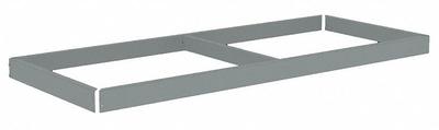 TENNSCO Shelf: 72 in x 18 in, 1,750 lb Load Capacity, Gray - Open Deck Shelf Kits for Boltless Shelving