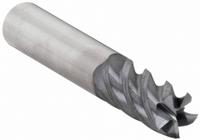 APPROVED VENDOR Square End Mill: Carbide, nACRo Coated, 4 Flute, 1/2" Mill Dia, 1" LOC, 3" OAL (MPN 119347)