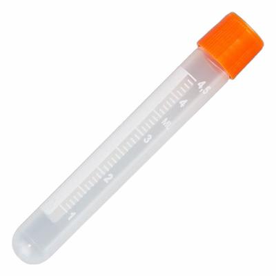 GLOBE SCIENTIFIC Test Tube: Test Tube, Polypropylene, 5 mL Capacity - mL, Round - Plastic Test Tubes
