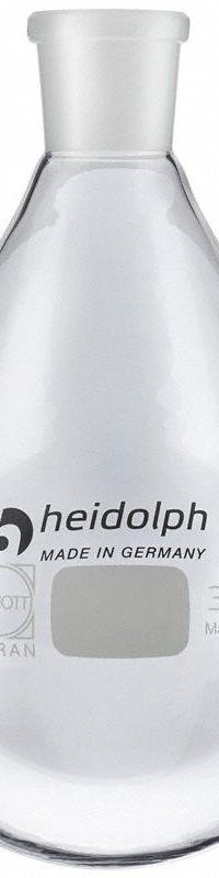 HEIDOLPH Rotary Evaporator Glassware: 3,000 mL, Colorless, Round, 24/40 Compatible with Stopper Size (MPN 036302390). Key specifications — Shape: Round; Body Color: Colorless; Brand: HEIDOLPH; Compatible with Stopper Size: 24/40.
