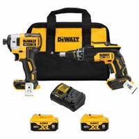 DEWALT Cordless Tool Combination Kit: 2 Tools, Impact Driver/Screw Gun, 20 V DC Volt, 20V MAX* (MPN DCK268P2). Key specifications — attr1176460: Impact Driver.