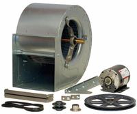 Blower with Motor and Drive Package: 12 3/4 in Wheel Dia, Belt Drive, Includes Drive Pack, 3/4 hp (MPN 7HN59). Key specifications — Brand: DAYTON; Motor Housing Design: Open Motor; Nominal Voltage: 115/208-230V AC.