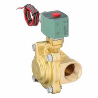 REDHAT Solenoid Valve: 2-Way, Normally Closed, 1 in Pipe Size, 110V AC/120V AC, Slow-Closing (MPN 8221G007). Key specifications — Pipe Size: 1 in; Voltage: 120V AC; Brand: REDHAT; Coil Enclosure: Without Junction Box.