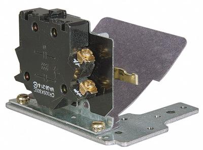 GE Auxiliary Contact Block: 1NO/1NC, 10 A Max Current (AC), Side Mount - GE Auxiliary Contacts