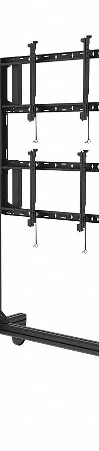 PEERLESS Cart with TV Mount: For 46 in to 55 in Screen Size, 334 lb Wt Capacity (MPN DS-C555-4X2). Key specifications — Material: Steel; Brand: PEERLESS.