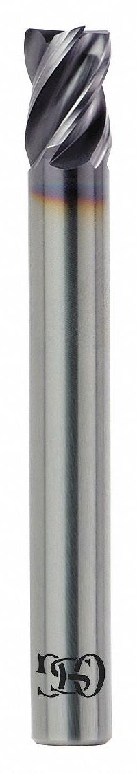 OSG Corner Chamfer End Mill: Carbide, TiAlN Coated, 4 Flute, 1/2" Mill Dia, 5/8" LOC, 0.02" Chf (MPN VG464-5003)