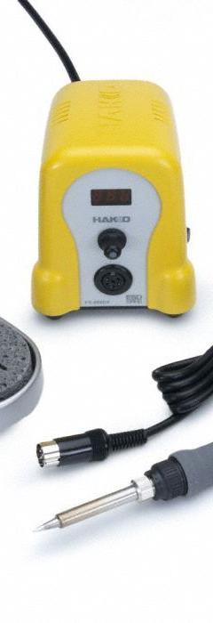 HAKKO Digital Soldering Station: 1 Channel, 100 W, ESD Safe (MPN FX888DX-010YW). Key specifications — Handpiece Style: Soldering Iron; Tip Width: 1.6 mm; Manufacturer Part Number: FX888DX-010YW; ESD Safe: Yes; Brand: HAKKO.