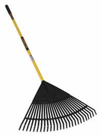 SEYMOUR MIDWEST Leaf Rake: Polypropylene Head, Fiberglass Handle, 51 in Handle Lg (MPN 40872GRA). Key specifications — Head Material: Polypropylene; Rake Type: Leaf Rake.