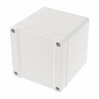 HAMMOND Enclosure: Polycarbonate, 3 in x 3 in x 4 in, NEMA 12/13/4/4X/6/6P, Screw On, Solid Cover (MPN 1555EE2GY). Key specifications — Brand: HAMMOND; Closure Method: Screws; Knockouts: Not Included.