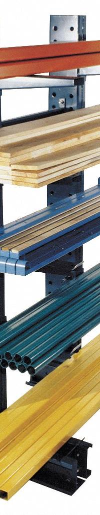 JARKE Cantilever Rack: Starter, Heavy-Duty, 81 1/2 in x 49 in x 10 ft, Straight Arm, 1 Usable Sides (MPN SC-10J). Key specifications — Arm Style: Straight; Brand: JARKE.