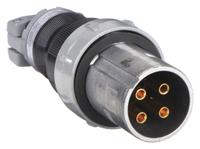 HUBBELL Pin and Sleeve Plug: Gray, 250V DC/600V AC, Three Phase, 60 A, 4 Pole, 4 Wire (MPN HBL560PS1W). Key specifications — Brand: HUBBELL.