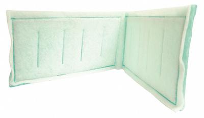 GRAINGER Link Air Filter: 25 in x 14 in x 1 in, 14 in Section Wd, 5 Sections, 3 Ply - MERV 8 Link Air Filters