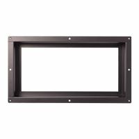 Floor Register: Ceiling/Floor/Wall, 4 7/8 in H, 10 7/8 in W, Decorative, Powder Coated, Black (MPN FLUSH6X12BLK-HP). Key specifications — Adjustable Blades: No; Brand: FITTES; Airflow Directions: One-Way; Grille Color: Black.