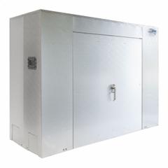 HOT BOX Valve Enclosure: Aluminum, 50 in Overall Ht, 32 in Overall Wd, 90 in Overall Lg, Gray (MPN HA032090050). Key specifications — Brand: HOT BOX; Material: Aluminum; Color: Gray.