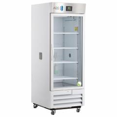 AMERICAN BIOTECH SUPPLY Chromatography Refrigerator: 26 cu ft, Upright, 1°C to 10°C, Swing Glass (MPN ABT-HC-CP-26). Key specifications — Door Opening Style: Right; Color: White; Alarm Type: Temperature; Manufacturer Part Number: ABT-HC-CP-26; Brand: AMERICAN BIOTECH SUPPLY; Product Type: Chromatography Refrigerator; Door Type: Swing Glass; Refrigerant Type: R-290.