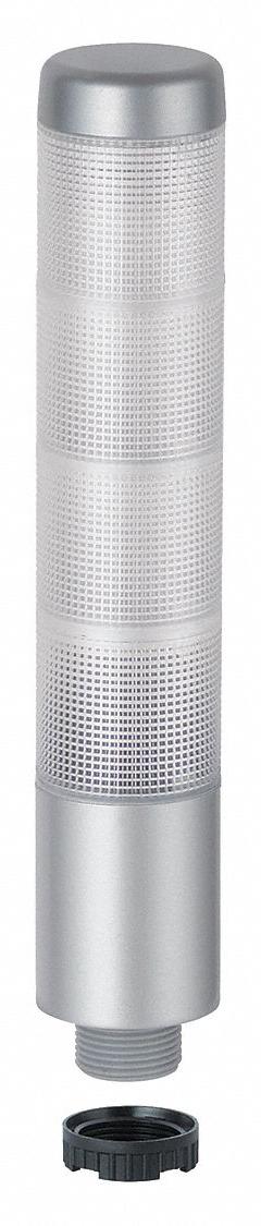 WERMA Tower Light Assembly: 4 Tier, Blue/Green/Red/Yellow, Sounder Tier Included, 209 mm Overall Ht (MPN 69945075). Key specifications — Manufacturer Part Number: 69945075; Brand: WERMA; Operating Voltage: 24V AC/DC; Light Tier Color: Blue.