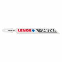 LENOX Jigsaw Blade: 24, 3 5/8 in Blade Lg, Bi-Metal, Bi-Metal, Rigid for Straight Cuts Cutting Edge (MPN 1991571). Key specifications — attr1097716: Thin Metal; attr1097715: Bi-Metal; attr1097719: 24; attr1097721: Bi-Metal; attr1097728: LENOX.