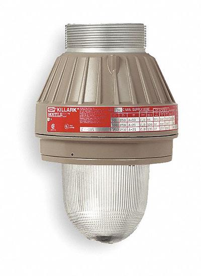 HUBBELL KILLARK Incandescent Light Fixture: 6,360 lm, T4 Temp Code, 2300K, 300 W, 120 to 277V AC - Hazardous Location Light Tanks