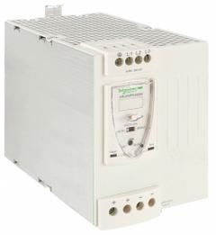 SCHNEIDER ELECTRIC DC Power Supply: DIN Rail, 480 W Output Power - Rated, 20 A Current - Output (MPN ABL8WPS24200). Key specifications — attr1044898: Three; attr1044874: Plastic; attr1044879: 380 to 500V AC; attr211400: SCHNEIDER.