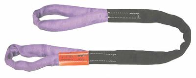 LIFT-ALL Roundsling: Type 3, Polyester, Polyester Sleeve w/ Nylon Cover - Abrasion-Resistant Eye Round Slings
