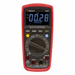 TRIPLETT Digital Multimeter: TRMS, CAT III 600V, 600 V Max AC Volt Measurement, Full Size Multimeter (MPN MM525-NIST). Key specifications — Instrument Counts: 6,000; Brand: TRIPLETT; Calibration Certificate Included: Included.