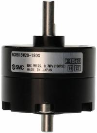 SMC Rotary Air Actuator: Single Vane Actuator, 180° Rotation Angle, 8.6 in-lb Output Torque, Metric (MPN NCRB1BW20-180S). Key specifications — attr293632: NCRB1BW20-180S; attr294754: SMC; attr947098: Non-Magnetic Piston; attr947108: Basic; attr947133: Metric; attr1108504: Side Ported.