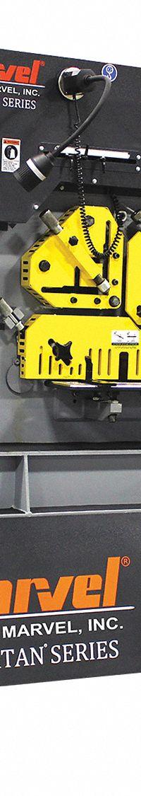 MARVEL Ironworker: 230V AC /Three-Phase, 5 Stations, 126 Tonf Hydraulic Force, 42 A Current (MPN MSIW126D). Key specifications — attr69797: Punch; attr66073: MSIW126D; attr66076: MARVEL.