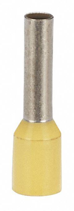 PANDUIT Wire Ferrule: 14 AWG Max Wire Size, Holds 1 Wire, Yellow, Polypropylene, 0.09 in Ferrule Dia (MPN FSD79-8-D). Key specifications — Brand: PANDUIT.