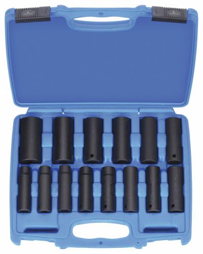 WESTWARD Impact Socket Set: 1/2 in Drive Size, Small Set (0-50 pieces) Set Size - Metric Impact Socket Sets