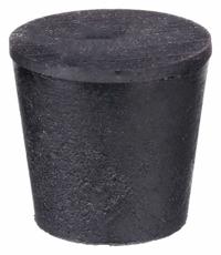 Stopper: Natural Rubber, 3 Stopper Size, 18 mm Bottom Dia, 24 mm Top Dia, 25 mm Overall Ht, Black (MPN RST3-S). Key specifications — Brand: APPROVED VENDOR; Color: Black; Stopper Size: 3; Material: Natural Rubber.