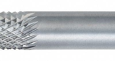 OSG Solid Router Bit: Diamond Cut, Burr End, 1/8" Cut Dia, 7/16" LOC (MPN 640-1252) - Diamond-Pattern Router Bits for Composites